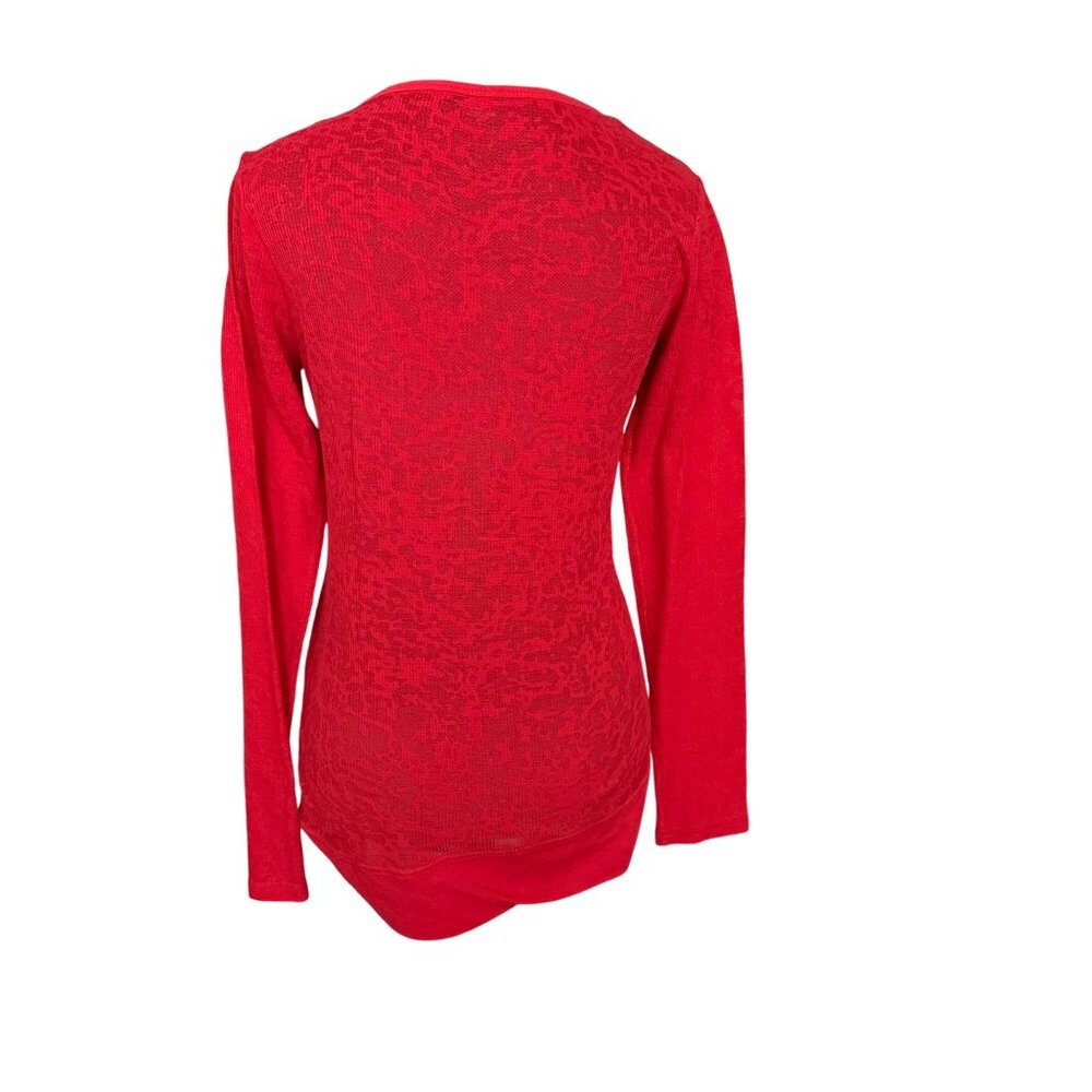 San Francisco 49ers Womens V-Neck Long Sleeve Shirt By Touch Size M Red - Picture 4 of 5